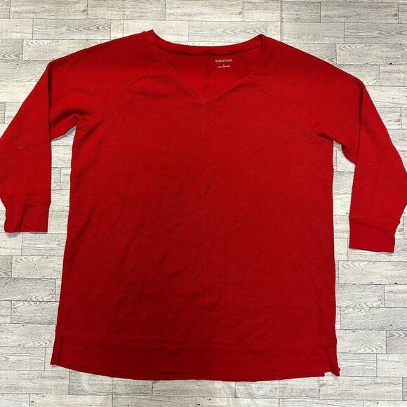 Maurices | Elbow Length Sleeve Sweater | Red | Size: 1 - Picture 1 of 6